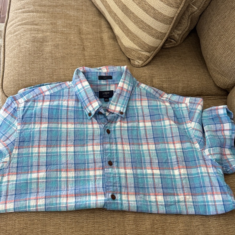 J. Crew Multicolor Plaid Casual Shirt